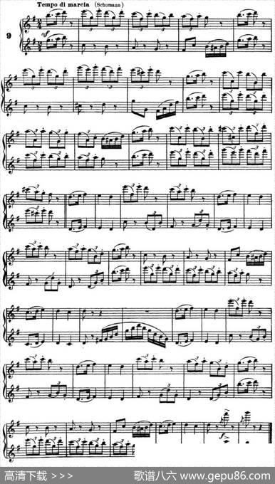 柯勒40首长笛提高练习曲OP.55（二重奏）（NO.9）|Kohler（柯勒）
