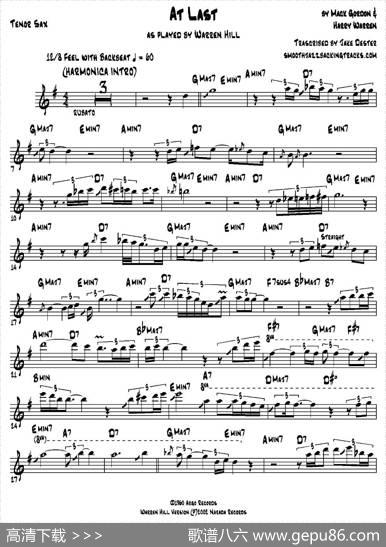 AtLast（次中音萨克斯）