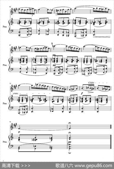 Aria咏叹调(萨克斯+钢琴) - 图4 Aria咏叹调(萨克斯+钢琴)