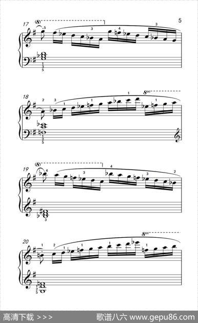 第五级3.练习曲（中央音乐学院钢琴（业余）考级教程4-6级）|[德]贝伦斯