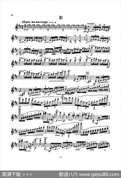 ConcertoinDMinorOp.47（小提琴分谱）|Sibelius（西贝柳斯）