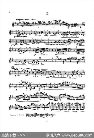 ConcertoinDMinorOp.47（小提琴分谱）|Sibelius（西贝柳斯）