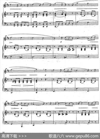 Andantecantabile（中音萨克所+钢琴伴奏、版本一）|G·Concone