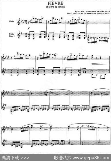 FIEVRE(FIEBREDETANGO)（发烧探戈、小提琴+吉他）|皮亚佐拉