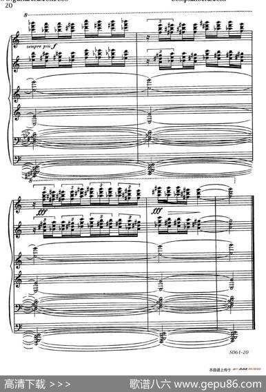 Poemsof1917Op.41（1917之诗4.被侵略者的愤怒）|里奥·奥恩斯坦(LeoOrnstein）