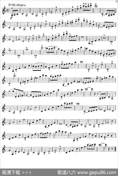 沃尔法特60首练习曲Op.45（第21-30页）