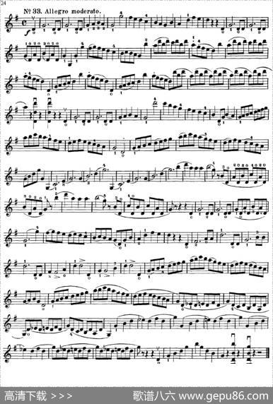 沃尔法特60首练习曲Op.45（第21-30页）