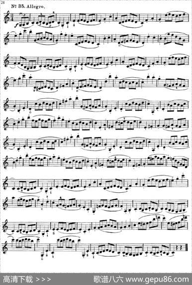 沃尔法特60首练习曲Op.45（第21-30页）