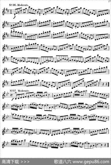 沃尔法特60首练习曲Op.45（第21-30页）