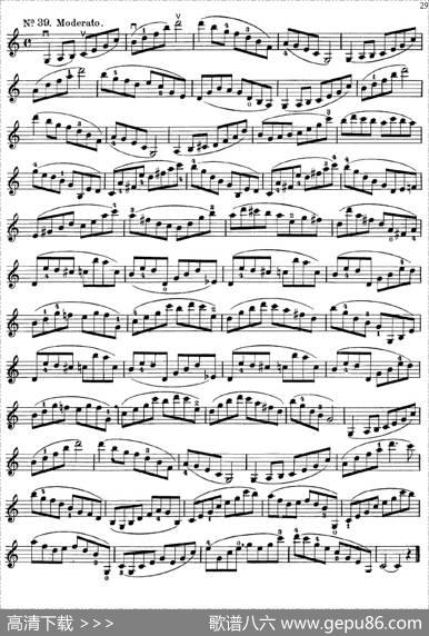 沃尔法特60首练习曲Op.45（第21-30页）