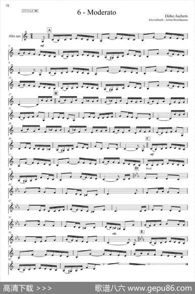 古典SAX12首（中音萨克斯分谱）