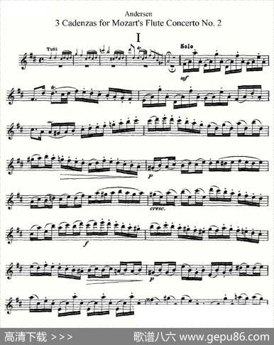 3CadenzasforMozart'sfluteConcertoNo.2