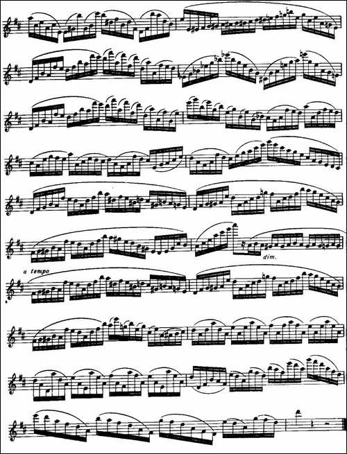 柯勒长笛练习曲作品33号-第二册-11-长笛五线谱|长笛谱