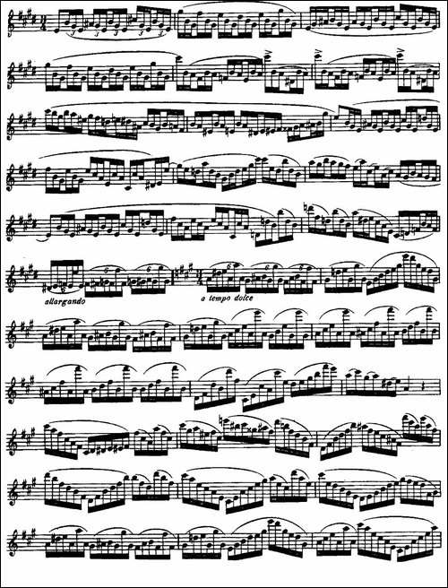 柯勒长笛练习曲作品33号-第三册-1-长笛五线谱|长笛谱