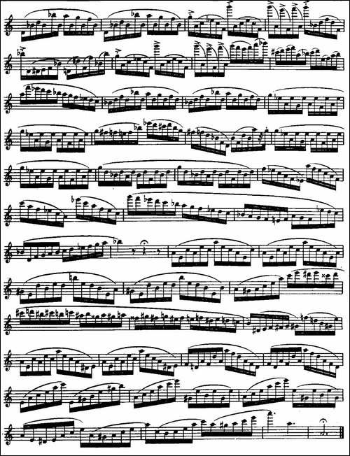 柯勒长笛练习曲作品33号-第三册-2-长笛五线谱|长笛谱