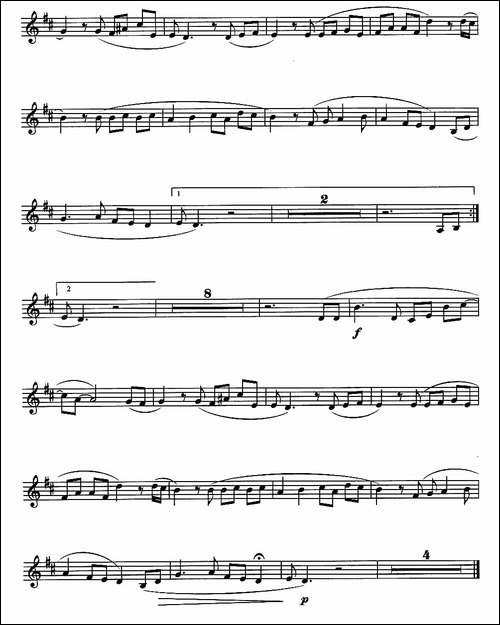 曲谱・长笛五线谱/长笛谱【美丽心情】[pdf]下载