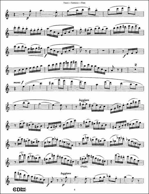 Fantaisie-Op.79-幻想曲-作品79号-长笛五线谱|长笛谱