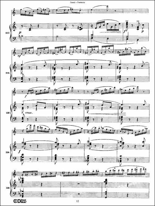 Fantaisie-Op.79-幻想曲-作品79号-长笛+钢琴伴-长笛五线谱|长笛谱