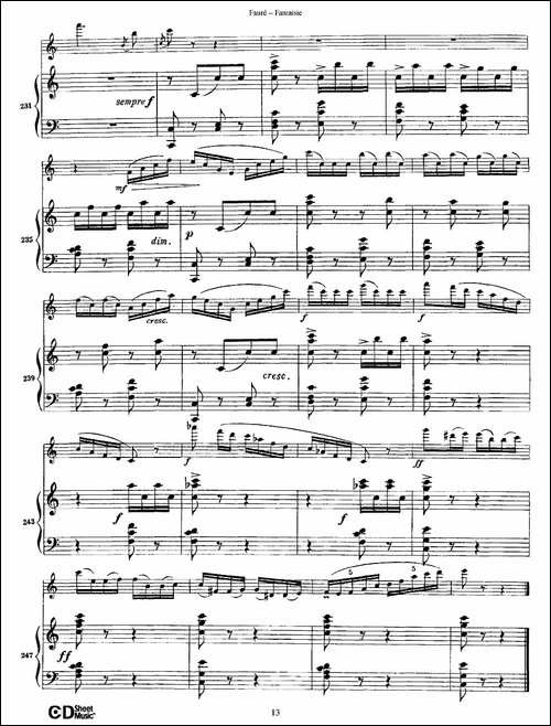 Fantaisie-Op.79-幻想曲-作品79号-长笛+钢琴伴-长笛五线谱|长笛谱