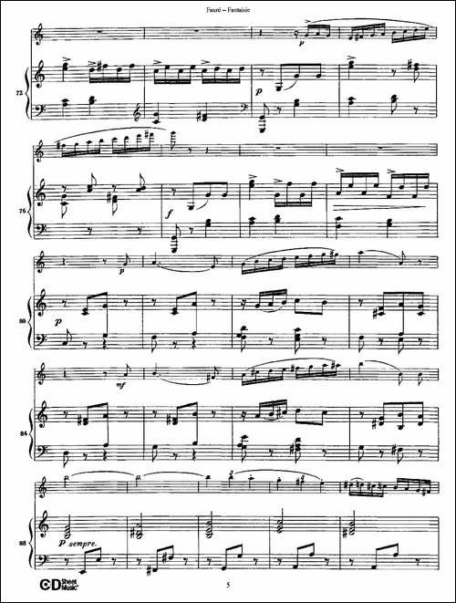 Fantaisie-Op.79-幻想曲-作品79号-长笛+钢琴伴-长笛五线谱|长笛谱