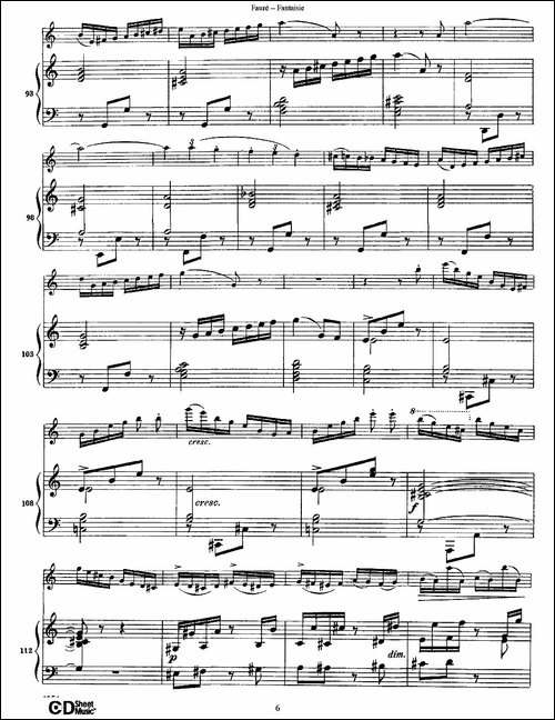 Fantaisie-Op.79-幻想曲-作品79号-长笛+钢琴伴-长笛五线谱|长笛谱