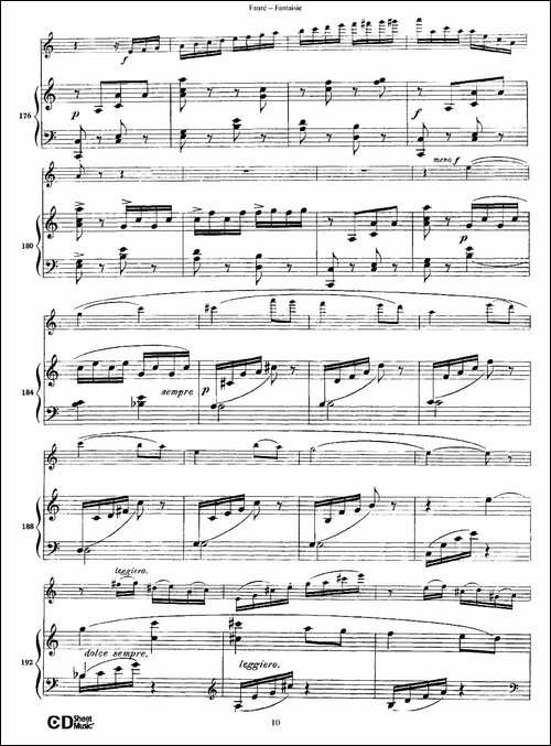 Fantaisie-Op.79-幻想曲-作品79号-长笛+钢琴伴-长笛五线谱|长笛谱