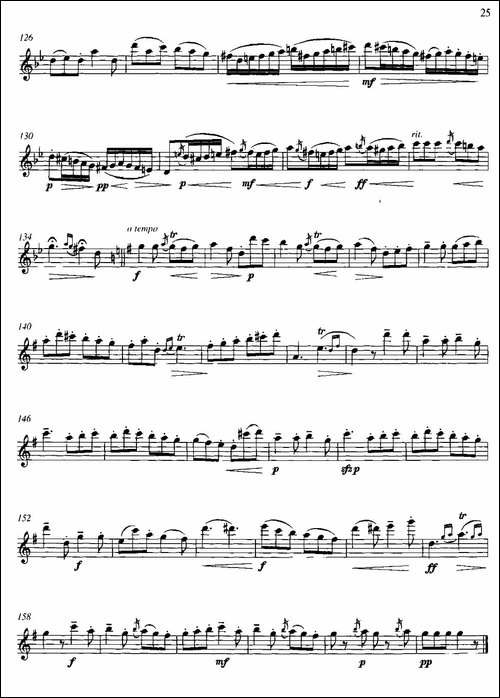 第二单元-中高级练习:连奏与清晰吹奏练习-乐曲-长笛五线谱|长笛谱 - 图4 第二单元-中高级练习:连奏与清晰吹奏练习-乐曲-长笛五线谱|长笛谱