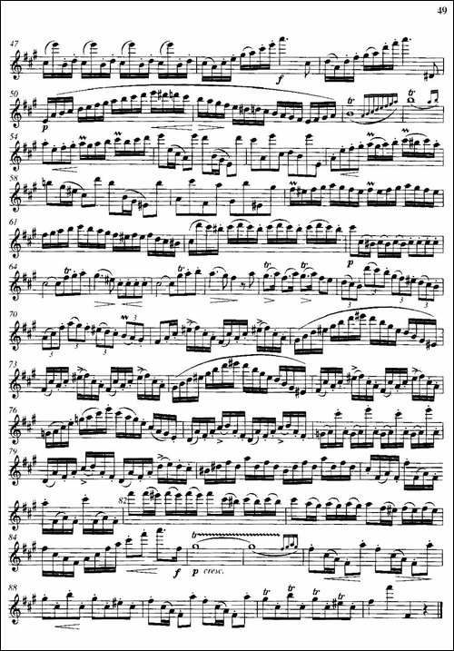 第二单元-中高级练习:断奏练习-乐曲:快板-长笛五线谱|长笛谱 - 图2 第二单元-中高级练习:断奏练习-乐曲:快板-长笛五线谱|长笛谱