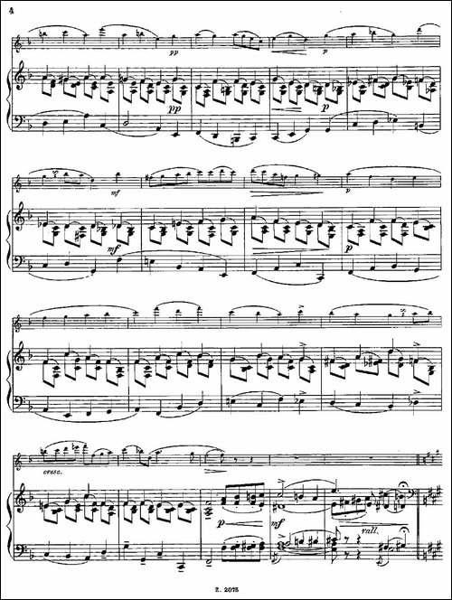 Albumblatt-Op.55-No.7-长笛+钢琴伴奏-长笛五线谱|长笛谱