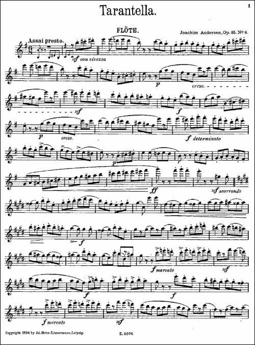 Tarantelle-Op.55-No.8-长笛五线谱|长笛谱