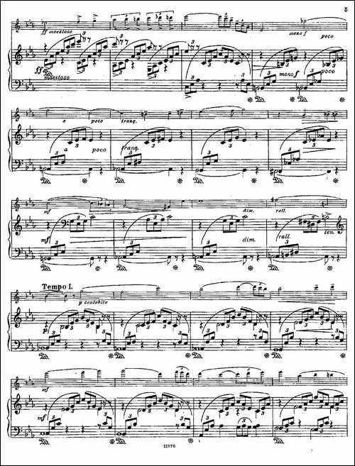 Le-Calme-Op.57-No.1-长笛+钢琴伴奏-长笛五线谱|长笛谱