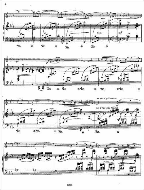 Le-Calme-Op.57-No.1-长笛+钢琴伴奏-长笛五线谱|长笛谱