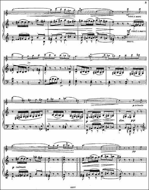 Serenade-melancolique-Op.57-No.2-长笛+钢琴-长笛五线谱|长笛谱