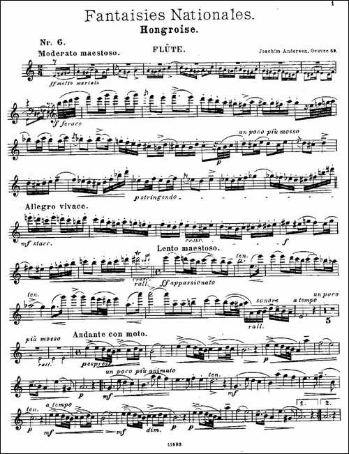 Fantaisies-nationales.-Hongrois.-Op.59-No.-长笛五线谱|长笛谱