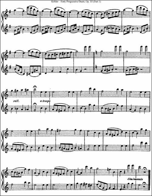 柯勒40首长笛提高练习曲OP.55-NO.15-长笛五线谱|长笛谱