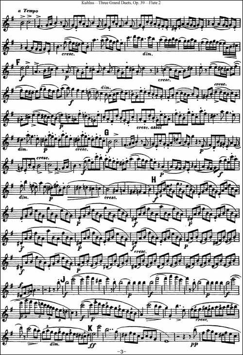 库劳长笛二重奏大练习曲Op.39——Flute-2-No.1-长笛五线谱|长笛谱 - 图3 库劳长笛二重奏大练习曲Op.39——Flute-2-No.1-长笛五线谱|长笛谱
