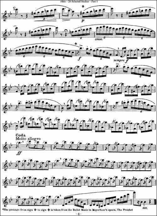 阿尔泰斯26首精选长笛练习曲-NO.10-长笛五线谱|长笛谱 - 图4 阿尔泰斯26首精选长笛练习曲-NO.10-长笛五线谱|长笛谱