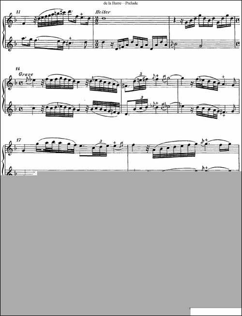 德.拉.-巴菏长笛二重奏-Prelude-长笛五线谱|长笛谱