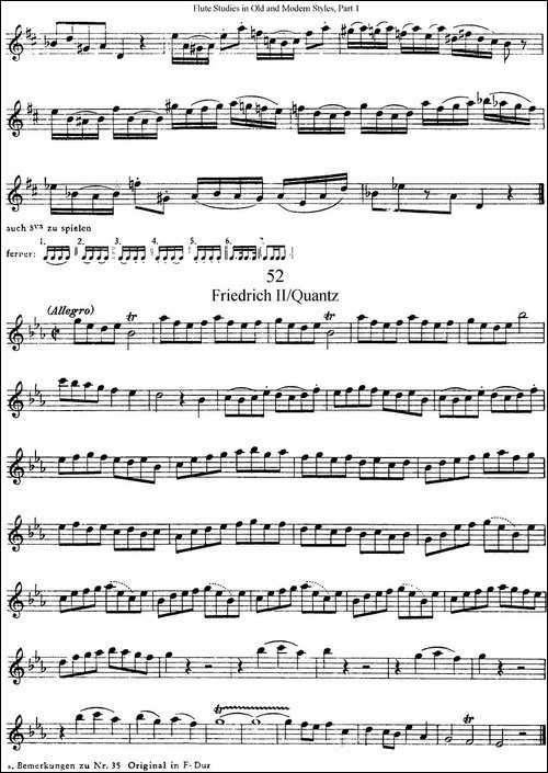 斯勒新老风格长笛练习重奏曲-第一-NO.50-NO.52-长笛五线谱|长笛谱
