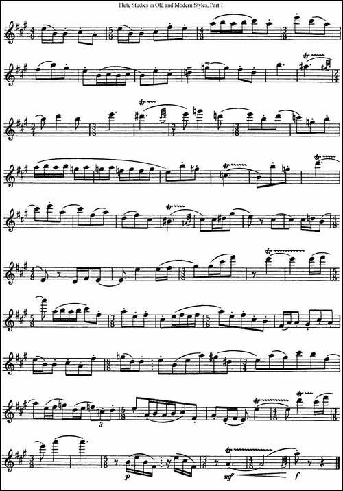 斯勒新老风格长笛练习重奏曲-第一-NO.74-NO.75-长笛五线谱|长笛谱 - 图2 斯勒新老风格长笛练习重奏曲-第一-NO.74-NO.75-长笛五线谱|长笛谱