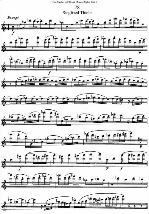 斯勒新老风格长笛练习重奏曲-第一-NO.78-长笛五线谱|长笛谱 - 图1 斯勒新老风格长笛练习重奏曲-第一-NO.78-长笛五线谱|长笛谱