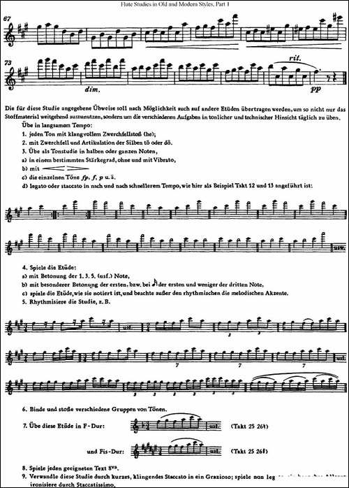 斯勒新老风格长笛练习重奏曲-第一-NO.108-长笛五线谱|长笛谱