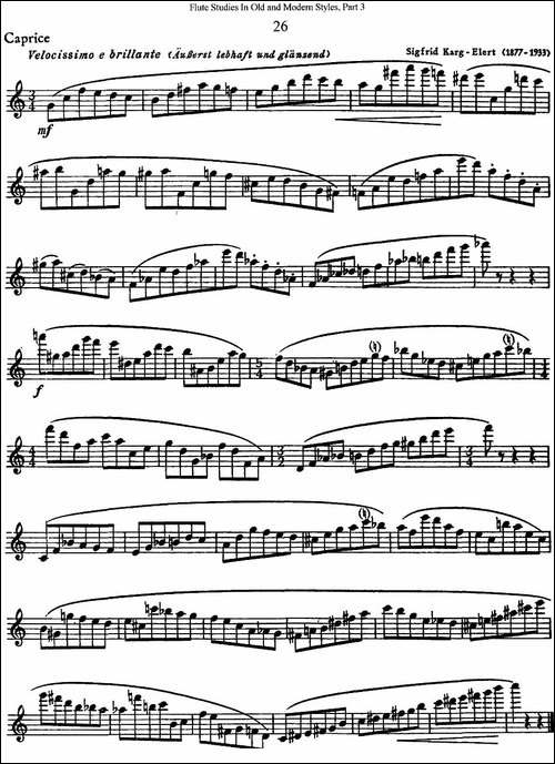 斯勒新老风格长笛练习重奏曲-第三-NO.26-长笛五线谱|长笛谱 - 图1 斯勒新老风格长笛练习重奏曲-第三-NO.26-长笛五线谱|长笛谱