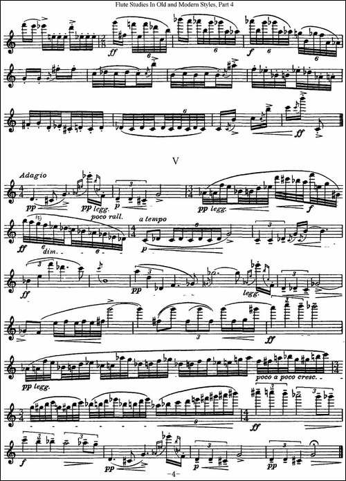 斯勒新老风格长笛练习重奏曲-第四-NO.24-长笛五线谱|长笛谱 - 图4 斯勒新老风格长笛练习重奏曲-第四-NO.24-长笛五线谱|长笛谱