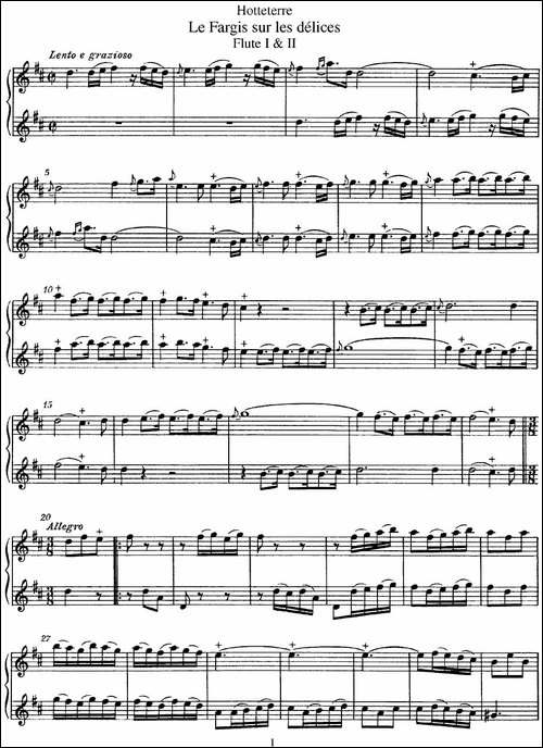 昊特特埃长笛二重奏-长笛五线谱|长笛谱