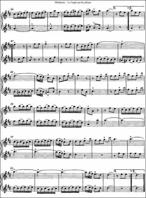 昊特特埃长笛二重奏-长笛五线谱|长笛谱