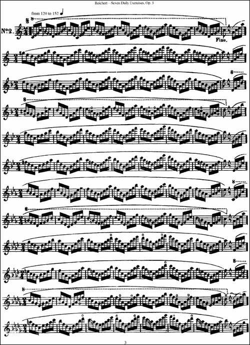 瑞澈特七首每日长笛练习曲Op.5-NO.2-长笛五线谱|长笛谱 - 图1 瑞澈特七首每日长笛练习曲Op.5-NO.2-长笛五线谱|长笛谱