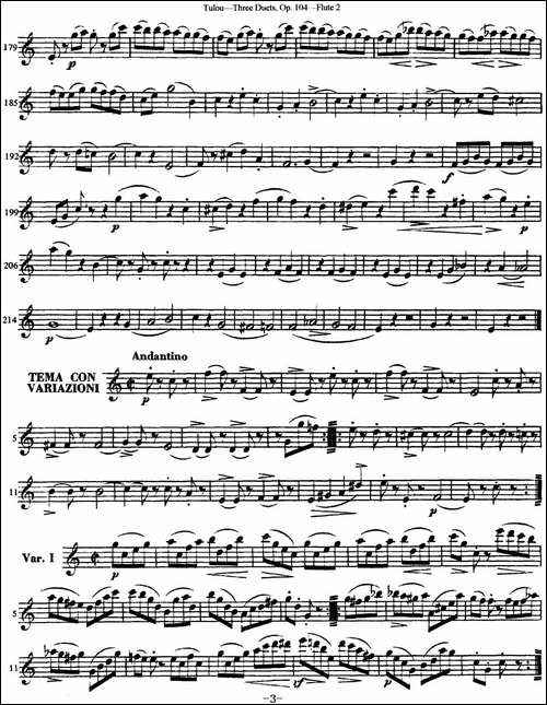 图露三首长笛简易重奏曲Op.104-Flute-2-NO.1-长笛五线谱|长笛谱