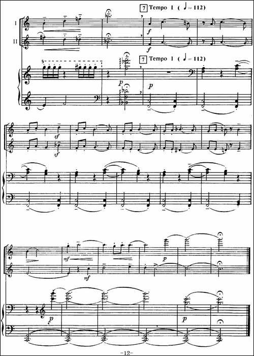 来自俄罗斯的2首长笛二重奏和1首长笛二重奏配钢-长笛五线谱|长笛谱