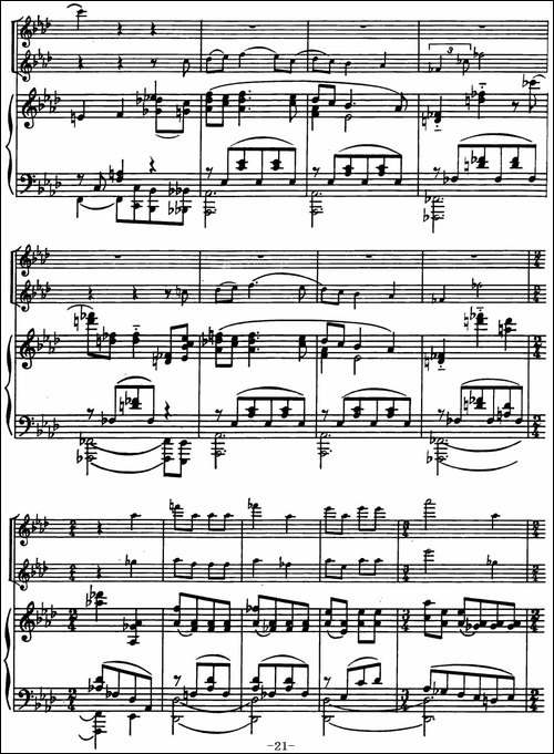 来自俄罗斯的2首长笛二重奏和1首长笛二重奏配钢-长笛五线谱|长笛谱